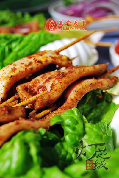 橄榄油美食：辣烤鱿鱼